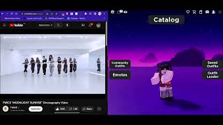 Twice - Moonlight Sunrise emote on Roblox