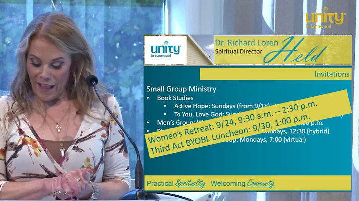 Livestream. Consciousness & Leadership, with Rev. ...
