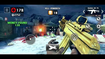 dead trigger 2 daily job kill zombies golden weapon hard mode