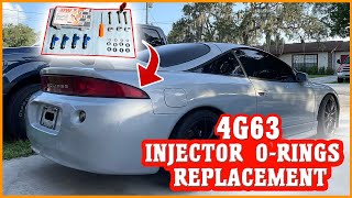 1997 Mitsubishi Eclipse GST 4G63 Injector O Rings Replacment