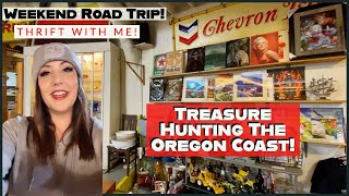 WEEKEND THRIFT ROAD TRIP TO THE COAST! | Thrift With Me | Thrift Haul | Thrift VLOG