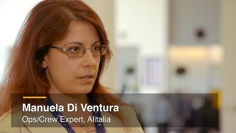 Lufthansa Systems Customer Statements: Manuela Di Ventura/Alitalia