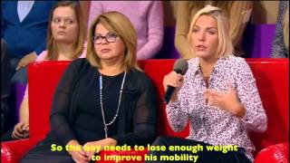 Fat Russian Boy and Parents Counseled on TV Panel Show