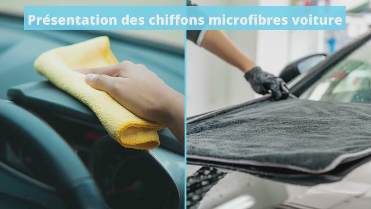 Présentation des chiffons microfibre voiture 