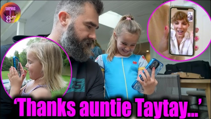 Jason's girl Wyatt n Elliotte Thanks Auntie Taylor Swift for cute handbags & teased by Uncle Travi