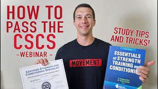 How to Pass the NSCA CSCS Exam! Study Tips and Tricks Webinar