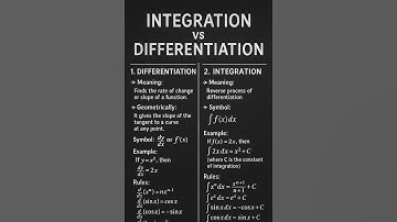 learn integration vs differentiation in 1 minute!#maths#learnmath #education#mathstricks #mathshorts