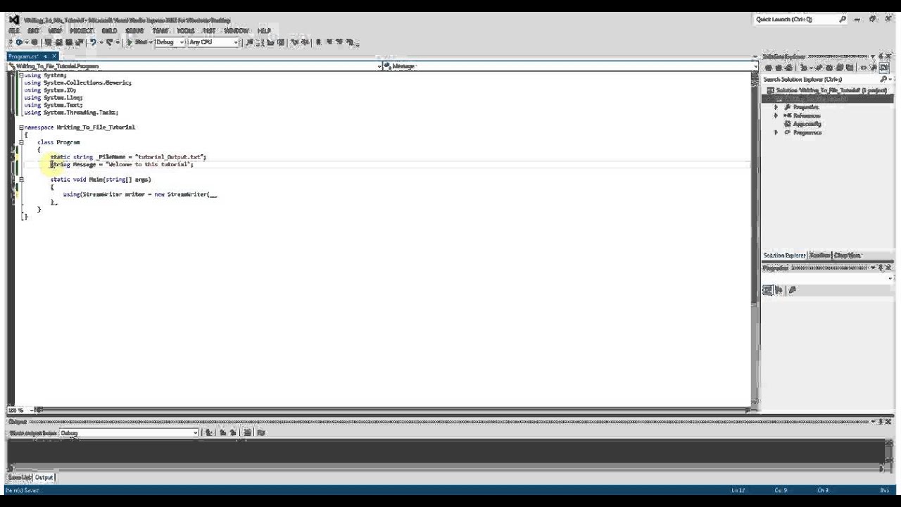 write in c write in c
