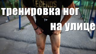 Тренировка ног на улице! Эффективные упражнения для новичка! Тренировка ног на улице! Эффективные упражнения для новичка!