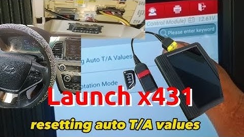 Transmission Control Module Reset /  launch x431 use