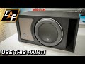 Paint MADE for subwoofer enclosures? Finish Coating and Upholstery! - 13W7AE Box Build