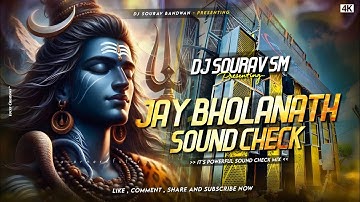 Joy Bholanath Speaker Check || Dj SarZen Parsonal Sound Check || Dj Sourav SM