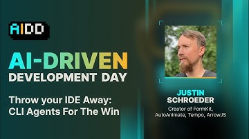 AI Driven Development Day 2025 | Justin Schroeder | Throw your IDE Away: CLI Agents For The Win