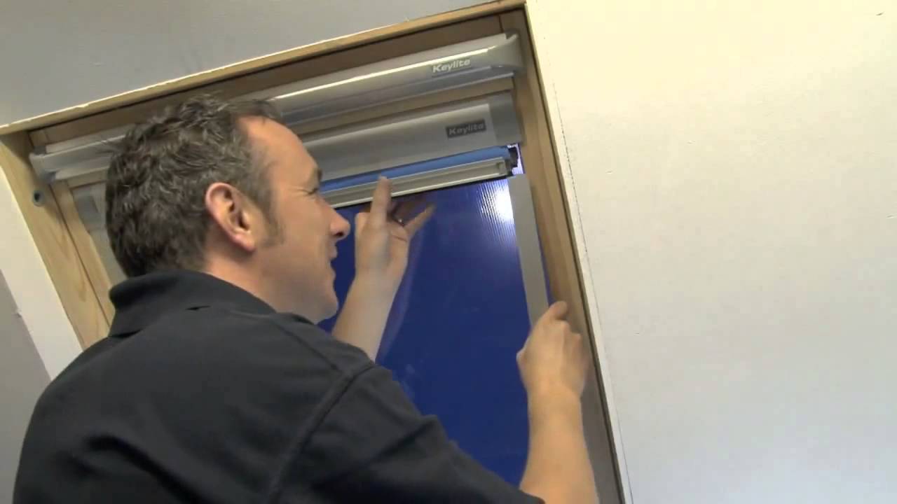 How to install a roof window blind YouTube
