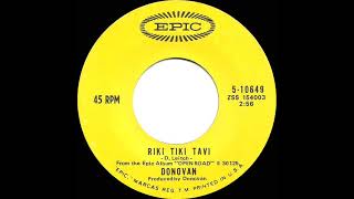 1970 HITS ARCHIVE: Riki Tiki Tavi - Donovan (stereo 45)