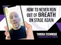 Never Run Out Of Air On Stage Again! | Vocal Tips for Singers