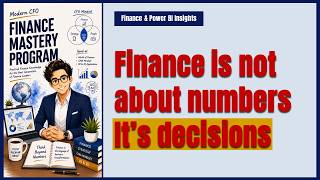 Finance is not about numbers – It is decisions