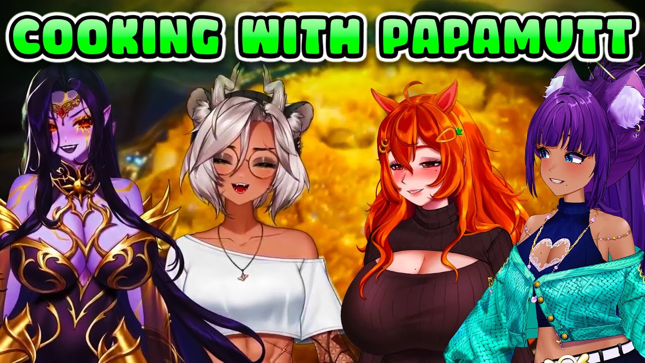 Wine Moms Teach Wine Dad to Cook! w/ @VexoriaTheSunEater, @lucahjin, @sansinvt & @PapaMuttTV