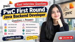 PwC First Round Interview Experience | Java Backend Interview Questions & Answers