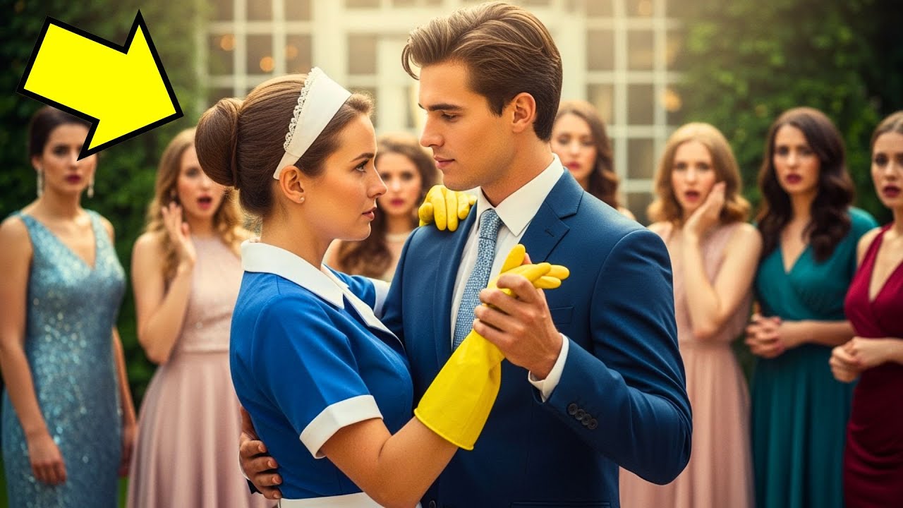 O BILIONÁRIO NÃO QUIS DANÇAR COM NINGUÉM… ATÉ QUE A FAXINEIRA ENTROU COM SUA FILHA E…