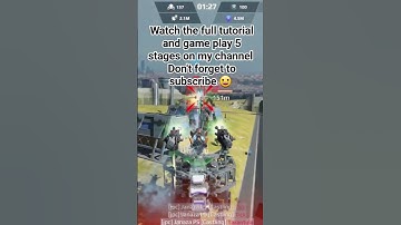 #warrobots Extermination mood tutorial and game play 5 stages #gaming #pixonic