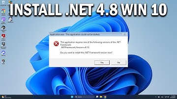 How To Install .NET Framework 4.8 Runtime in Windows 10 - Easy Fix