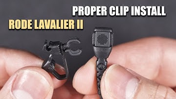 Rode Lavalier II Proper Clip Install [ How To Tutorial ]