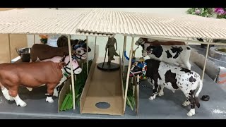 गोशाळा । cattle farm | cow shed | गोठा | बैलगाडा