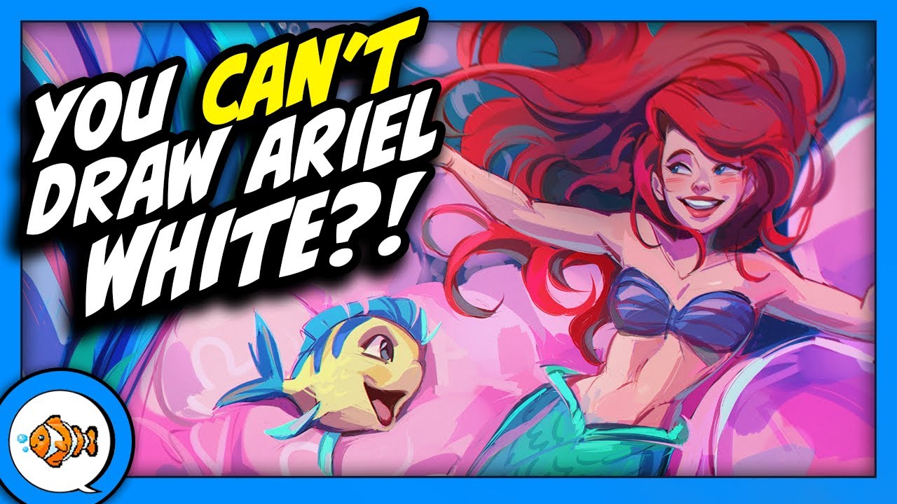 Little Mermaid Fan Artist BLASTED for Making Ariel White?! - YouTube