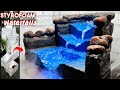 Amazing Wonderful Indoor Tabletop Styrofoam Waterfalls | Homemade Indoor Desktop DIY Waterfalls