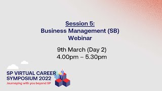 SP Virtual Career Symposium 2022: Business Management screenshot 1
