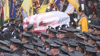 Thousands honor slain NJ detective at funeral