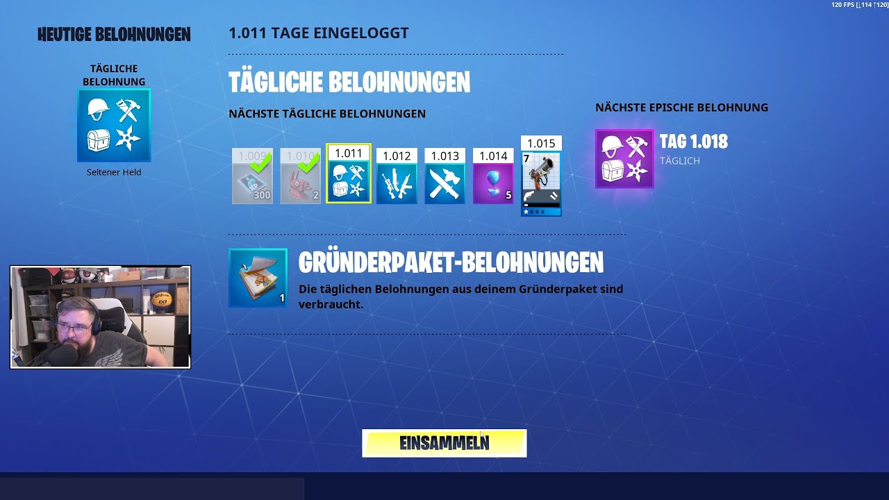 Fortnite RETTE DIE WELT Tägliche Belohnung Tag 1011 24.04.2023