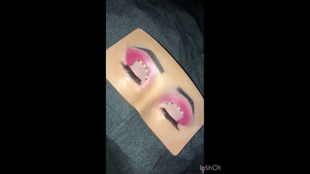 🤫💞 Pink Cut Crease Eye Makeup #makeup #makeuptutorial
