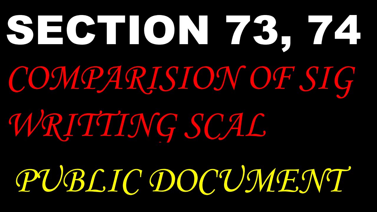 SECTION 73 74 INDIAN EVIDENCE ACT YouTube section-73-74-indian-evidence-act-youtube