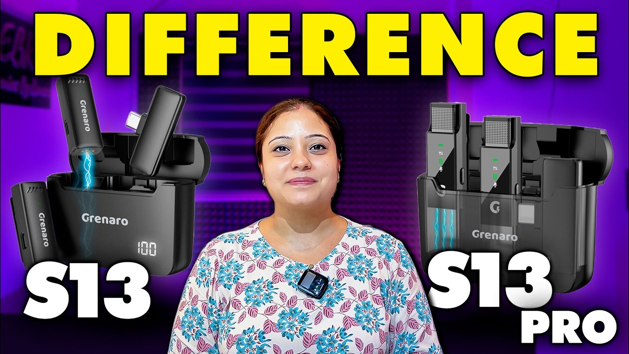 Grenaro S13 Pro vs S13 🎤Which is the Best Wireless Mic? ✅ Ultimate Comparison & Buying Guide🔥