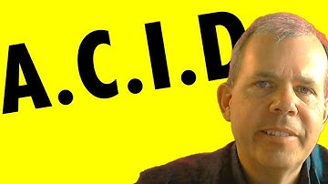 You need to learn ACID database security