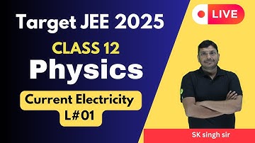 Current Electricity L#01 | class 12 | target IIT JEE 2025 Join Yearlong Saarathi course @ just 999