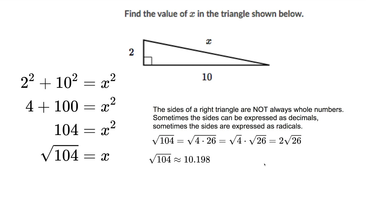 Pythagorean Theorem Practice - Google Slides