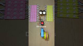 I Turned A Metal Gear Motor Powering Into Two Bike Fog Light and 30 LED Light #dcmotor #tech #shorts