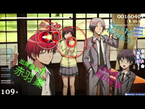 OSU! Assassination classroom - Seishun Satsubatsuron (Sannen E Gumi Utatan) | Opening [HARD]