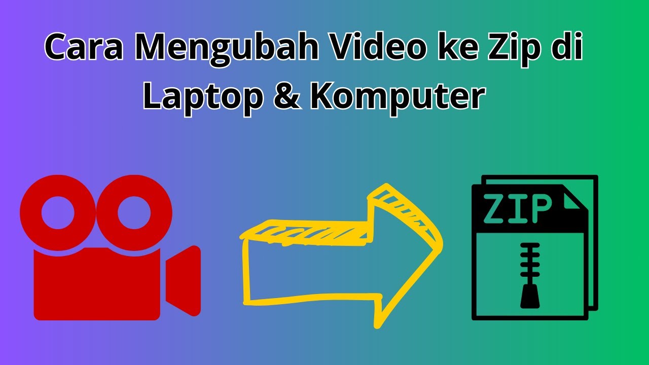 Cara Mengubah Video Menjadi zip di Laptop/PC Tanpa Aplikasi YouTube
