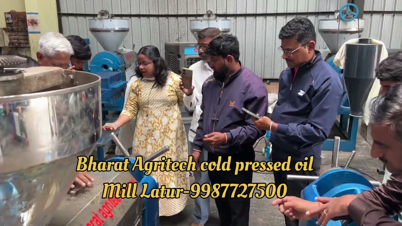 Bharat Agritech cold pressed oil mill latur-9987727500❤️☘️🙏🏻