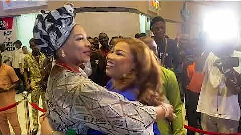 JIDE KOSOKO, TINA MBA, ABAYOMI ALVIN, YEMI MY LOVER AT THE PREMIERE OF ATUNWA MOVIE IN LAGOS