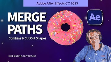 🍩 How To Merge Paths To Make A Donut in After Effects