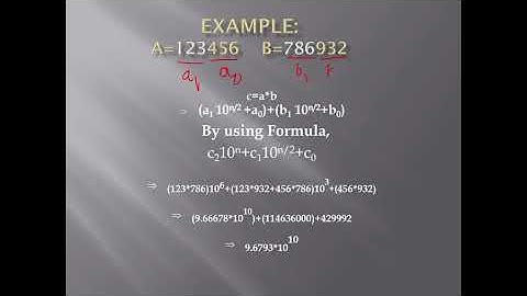 Divide and conquer - Multiplication of Large Integers