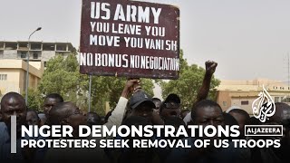 Hundreds protest in Niger demanding departure of US troops