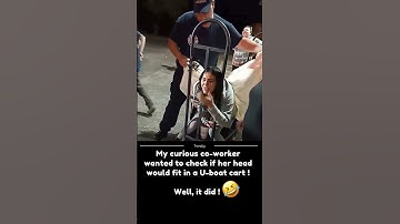 Stuck at Work: Coworker Gets Head Trapped in U-Boat Cart—Fire Dept Called!