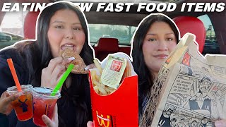 Eating ONLY NEW Fast Food Menu ITEMS *FOOD CHALLENGE