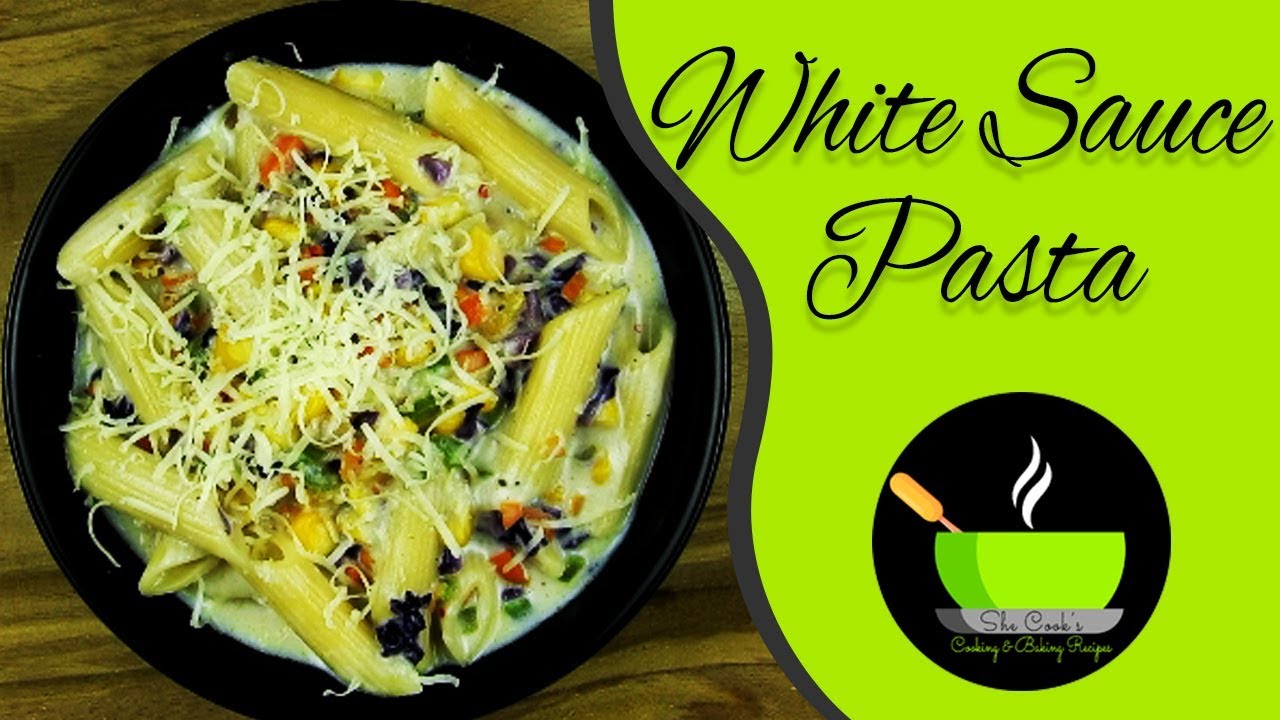 White sauce pasta recipe | Pasta in white sauce | Cheesy white pasta | She Cooks